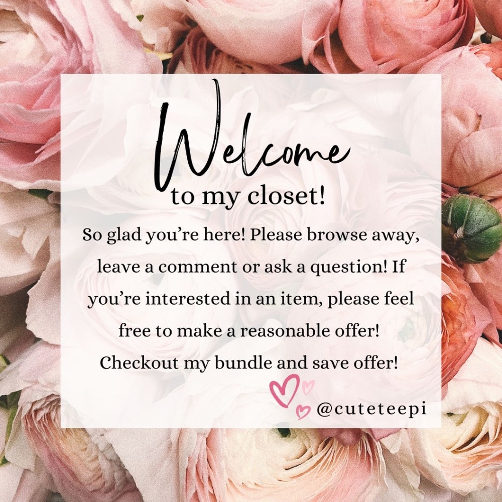 Welcome to my closet!